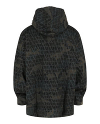 Valentino Valentino Mens Toile Iconographe Camouflage Print Hoodie