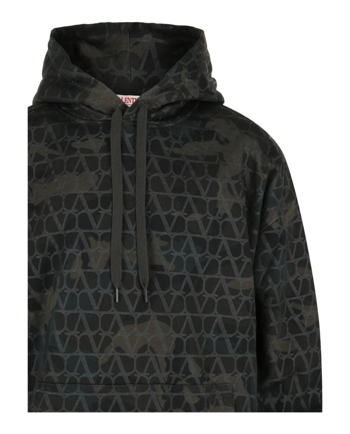 Valentino Valentino Mens Toile Iconographe Camouflage Print Hoodie