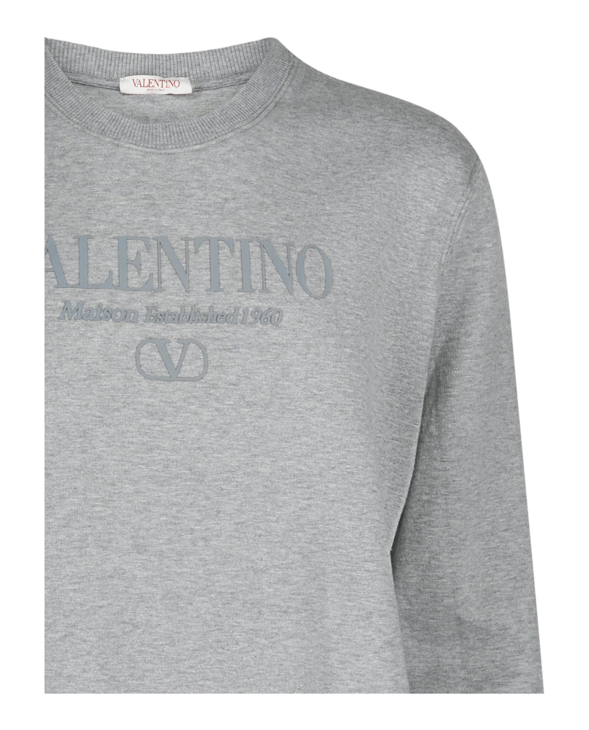 Valentino Valentino Mens Embroidered Logo Crewneck Sweatshirt
