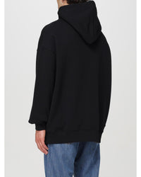 Valentino Oversized Hoodie Sweatshirt Men Black Sweatshirts & Hoodies