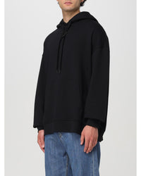 Valentino Oversized Hoodie Sweatshirt Men Black Sweatshirts & Hoodies