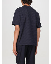 Valentino VLTN Monogram Short Sleeve Tee Men Blue T-Shirts