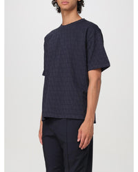 Valentino VLTN Monogram Short Sleeve Tee Men Blue T-Shirts