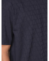 Valentino VLTN Monogram Short Sleeve Tee Men Blue T-Shirts