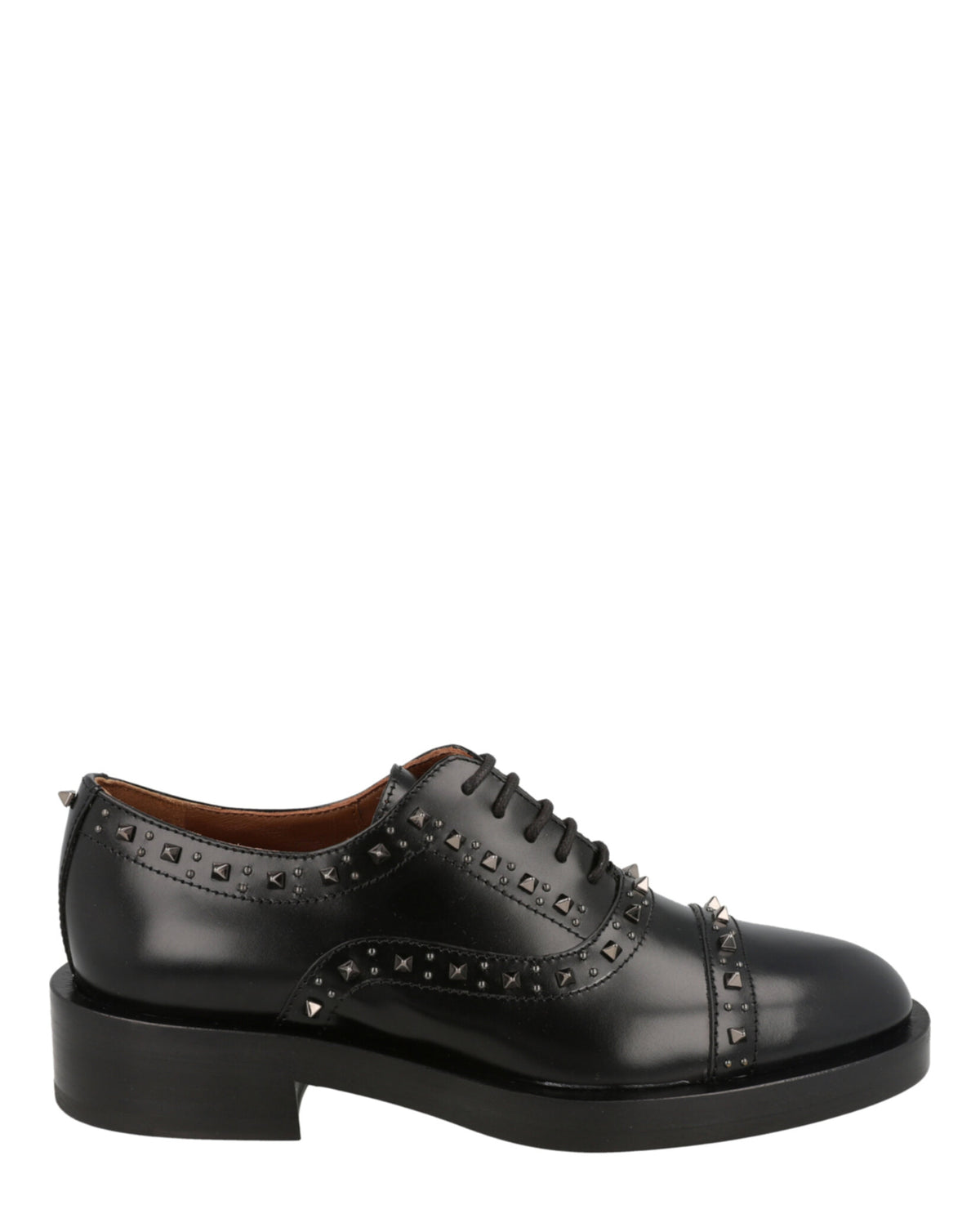Valentino Valentino Womens Gentleglam Studded Wingtip Oxfords