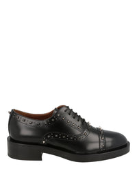 Valentino Valentino Womens Gentleglam Studded Wingtip Oxfords