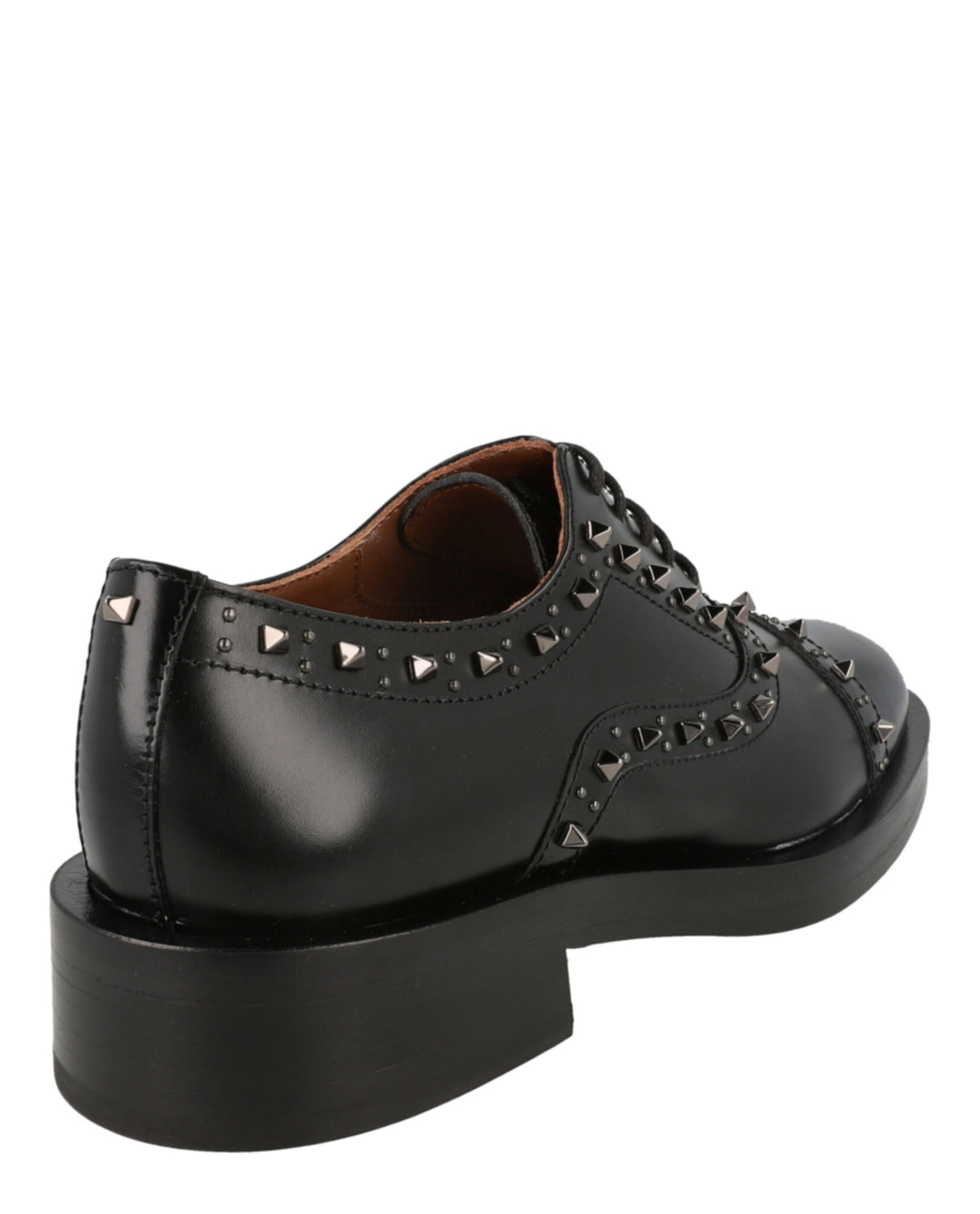 Valentino Valentino Womens Gentleglam Studded Wingtip Oxfords