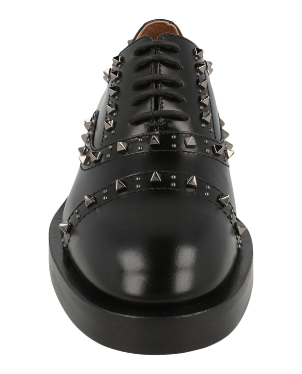 Valentino Valentino Womens Gentleglam Studded Wingtip Oxfords