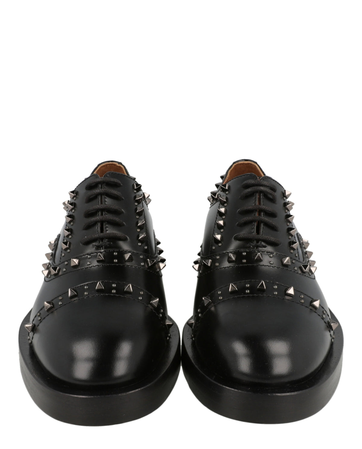 Valentino Valentino Womens Gentleglam Studded Wingtip Oxfords