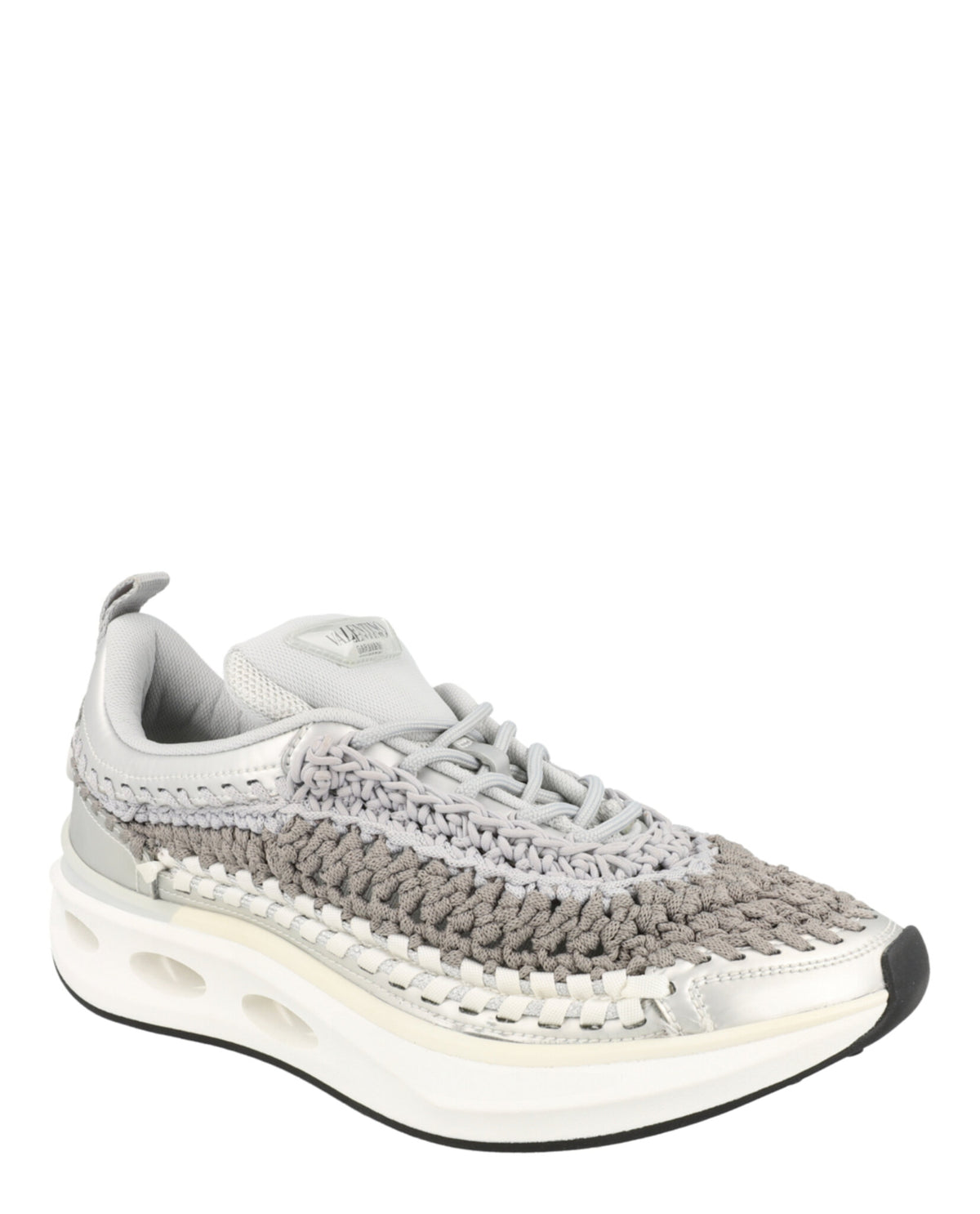 Valentino Valentino Womens VLogo Signature Crochet Low-Top Sneakers