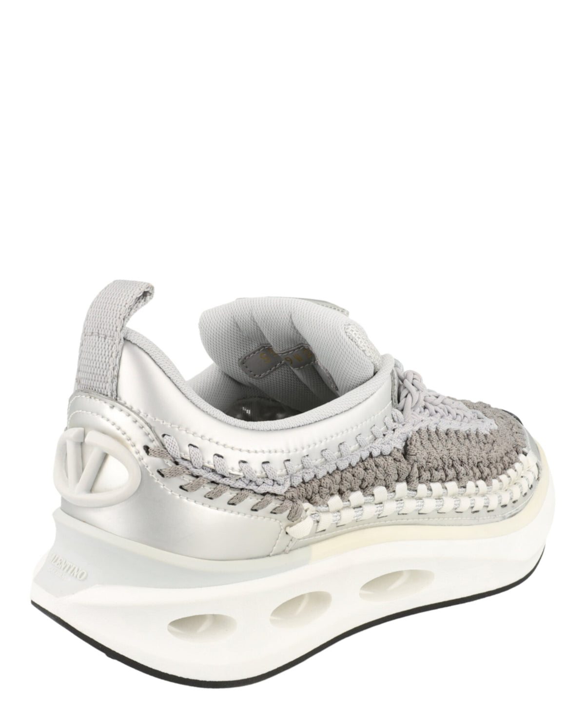 Valentino Valentino Womens VLogo Signature Crochet Low-Top Sneakers