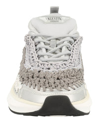 Valentino Valentino Womens VLogo Signature Crochet Low-Top Sneakers