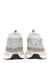 Valentino Valentino Womens VLogo Signature Crochet Low-Top Sneakers