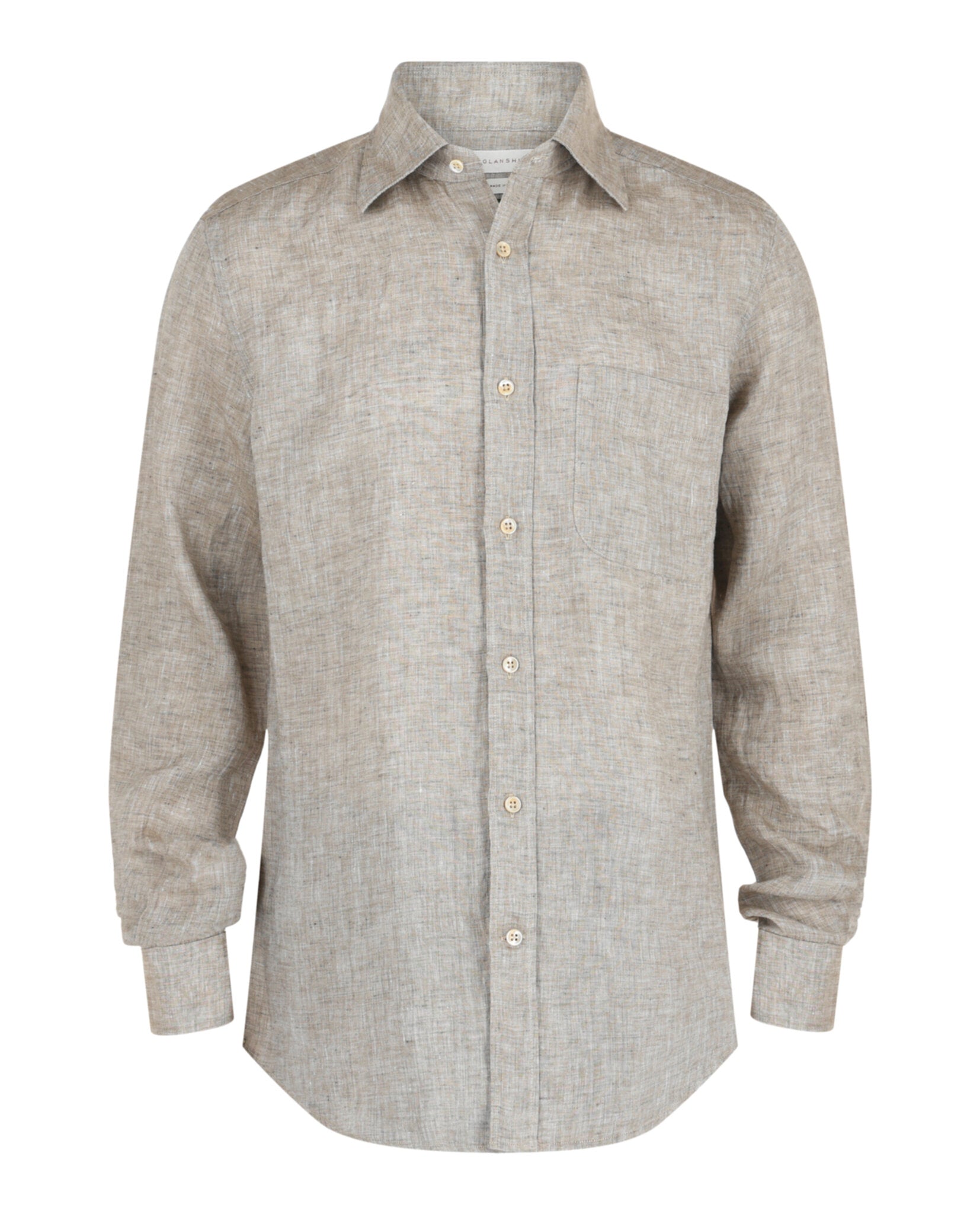 Slowear Mens Glanshirt Linen Dress Shirt