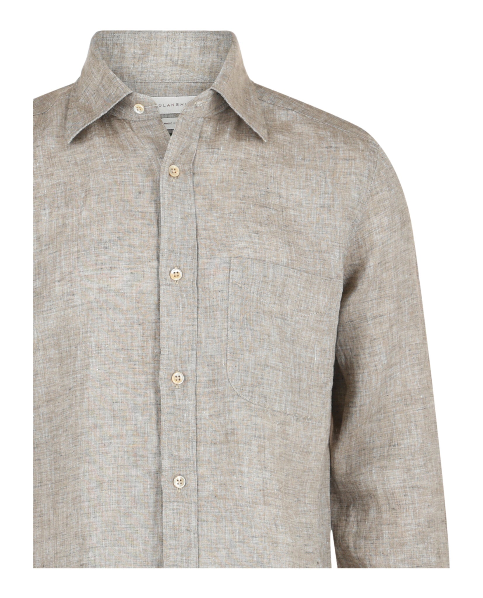 Slowear Mens Glanshirt Linen Dress Shirt