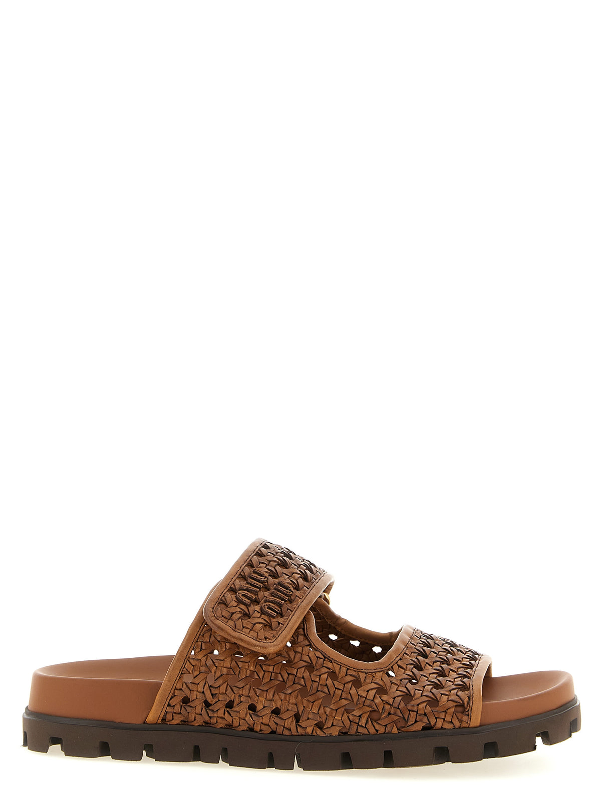 MIU MIU Miu Miu Women Braided Leather Sandals