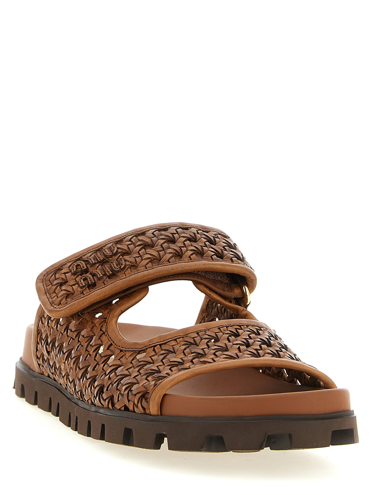 MIU MIU Miu Miu Women Braided Leather Sandals