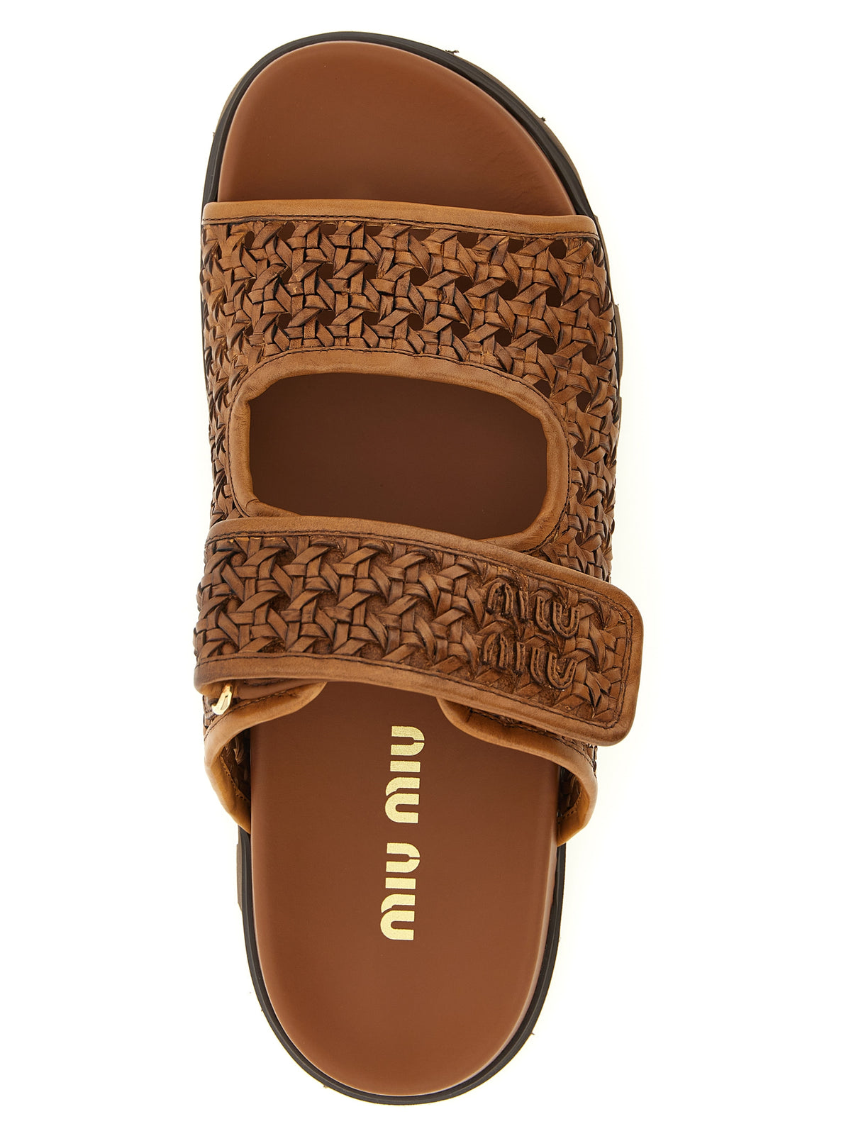 MIU MIU Miu Miu Women Braided Leather Sandals
