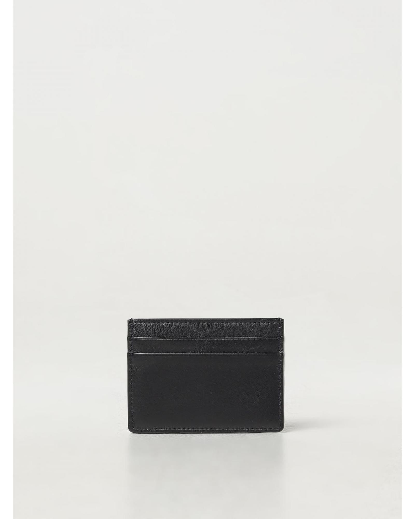Valentino Garavani Card Holder Leather Wallet Men Black