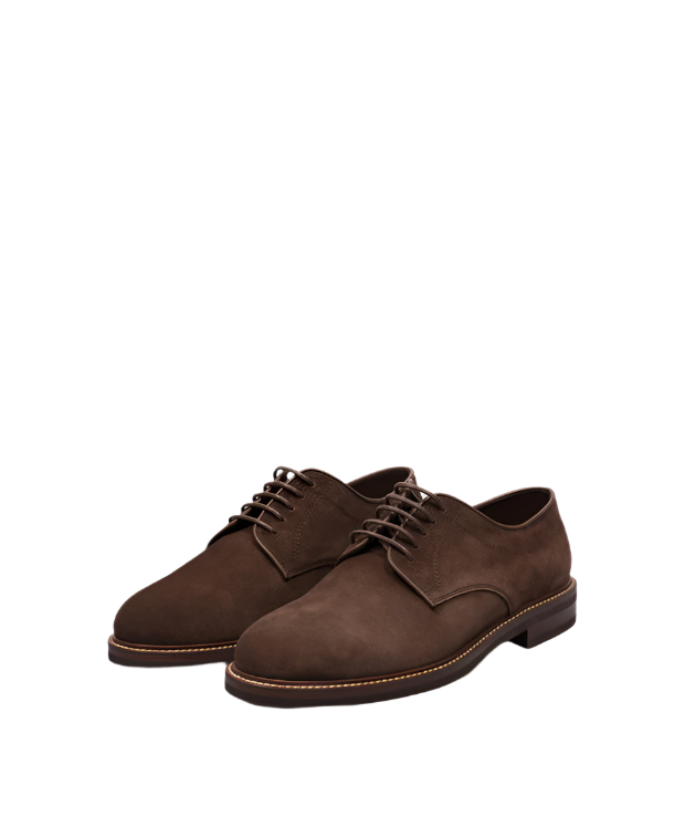 Brunello Cucinelli Mens Dress Shoes In Dark Brown