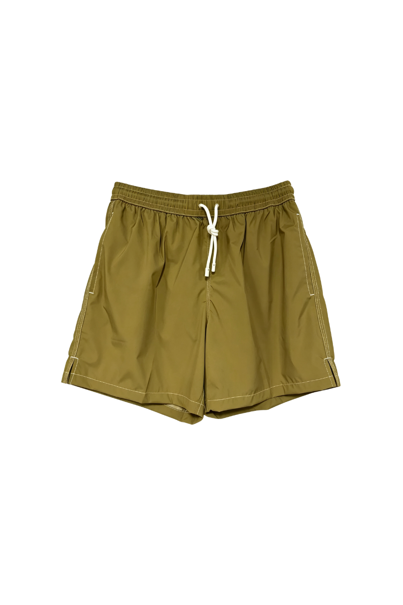 Fedeli Fedeli Madeira Airstop Swim Shorts Trunks Olive Green