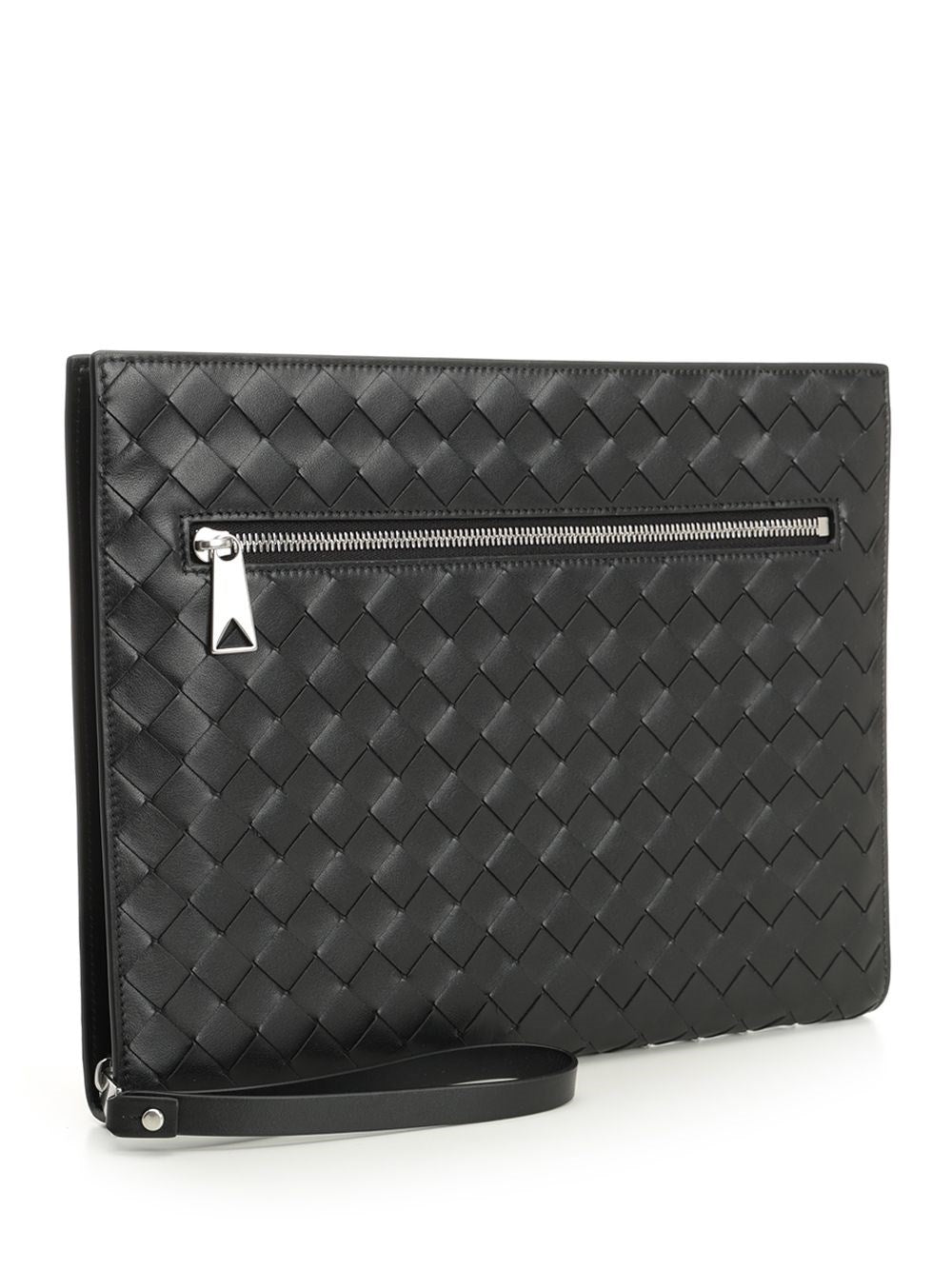 Bottega Veneta Bottega Veneta Men Woven Document Holder With Strap