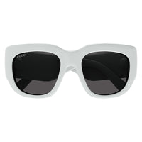 Gucci Sunglasses Square Full Rim, Pink Frame and Grey Lens GG1545S005