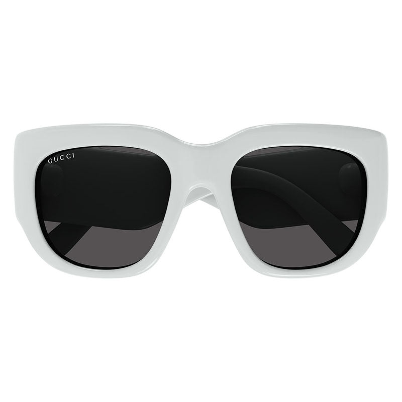 Gucci Sunglasses Square Full Rim, Pink Frame and Grey Lens GG1545S005