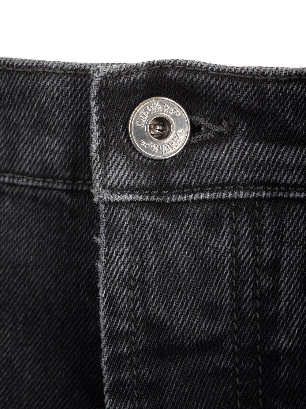 Off-White Men Relaxed Fit "Diag" Jeans