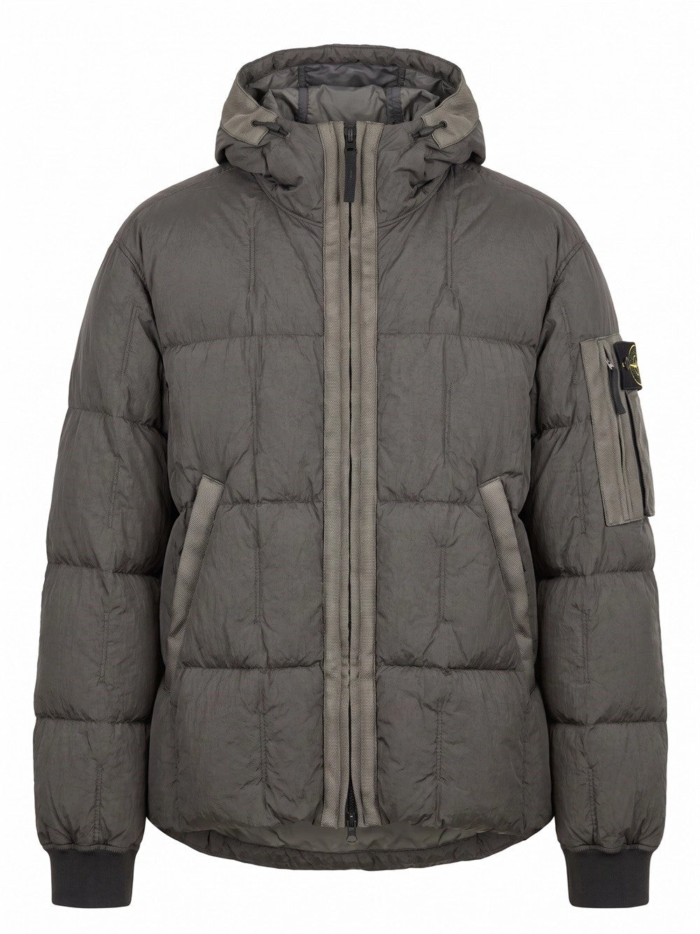 Stone Island Men Garment Dyed Crinkle Reps Ny Jacket