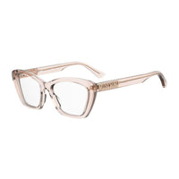 Moschino Eyeglasses Cat Eye Full Rim, Transparent Pink Frame and Clear Demo Lens Lens MOS6290FWM00