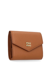 Miu Miu Miu Miu Women Compact Leather Wallet