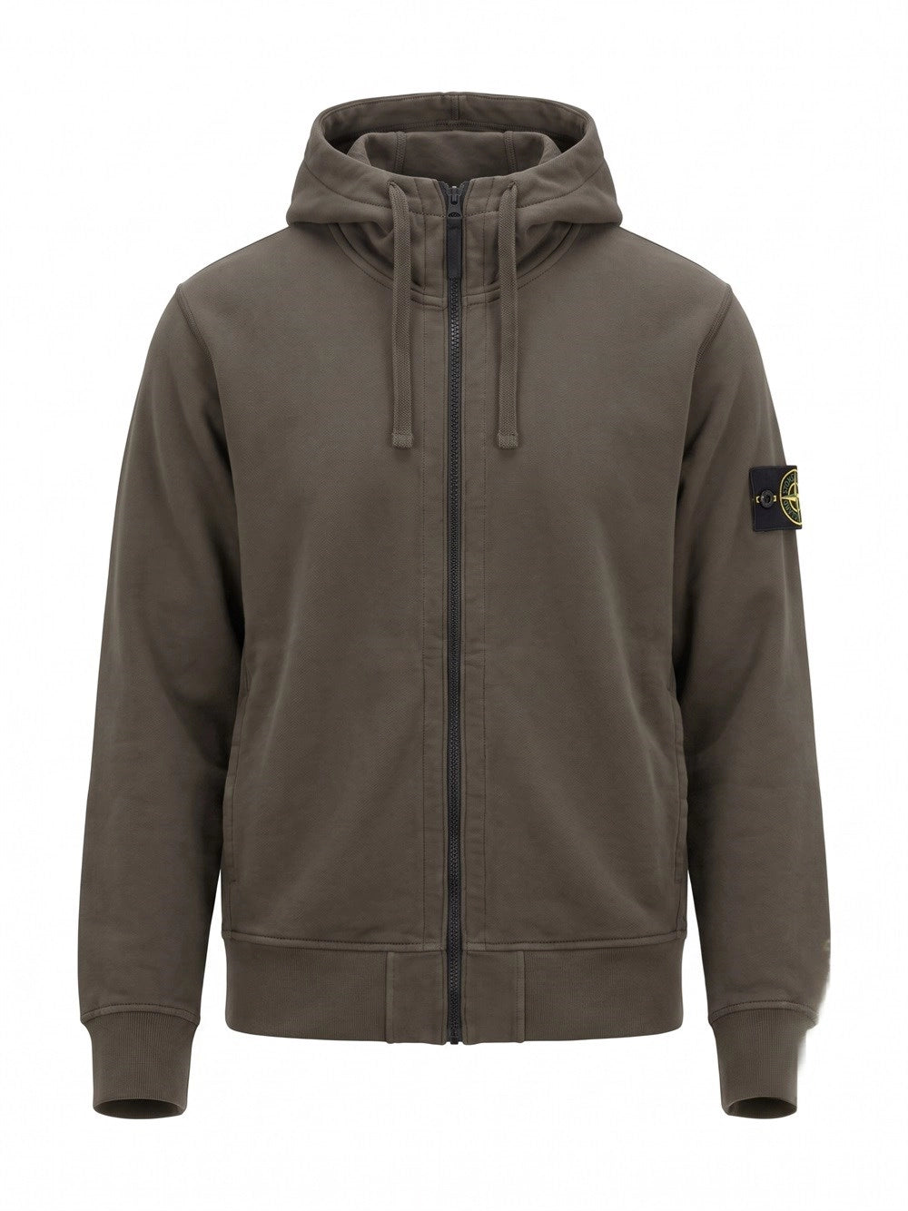 Stone Island Men Organic Cotton Fleece Hoodie Sweatshirt