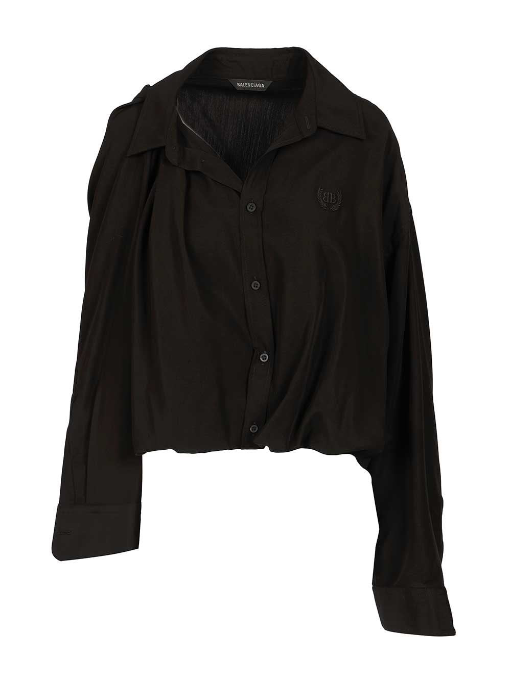 Balenciaga Women One Shoulder Shirt