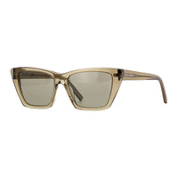 Saint Laurent Sunglasses Cat Eye Full Rim, Blue Havana Frame and Black Lens SL276MICA009