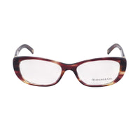 Tiffany & Co. Tiffany & Co. Eyeglasses Square Full Rim, Havana Frame and Clear Demo Lenses Lens TF2076-B8081