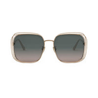 Dior Sunglasses Square Full Rim, Gold Frame and Grey Gradient Lens DIORFILDIORS1UD0AL