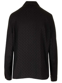 Palm Angels Women Monogram Silk Blouse
