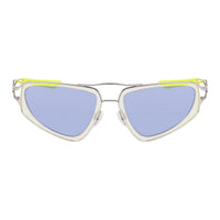 Nike Nike Sunglasses Oval Full Rim, Silver Frame and Blue Lens NIKEVEILEV24048041