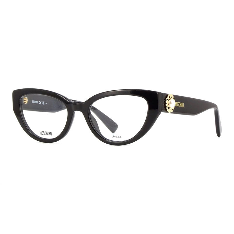 Moschino Eyeglasses Cat Eye Full Rim, Burgundy Frame and Clear Demo Lenses Lens MOS6310LHF00
