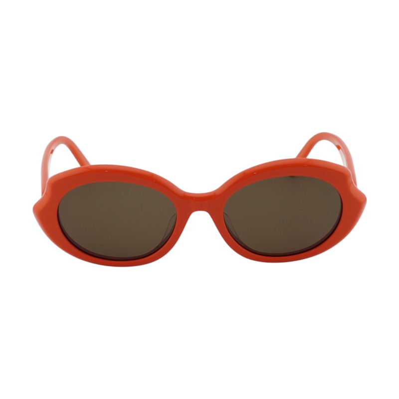 Loewe Loewe Sunglasses Square Full Rim, Pink Frame and Brown Lens LW40147F72E