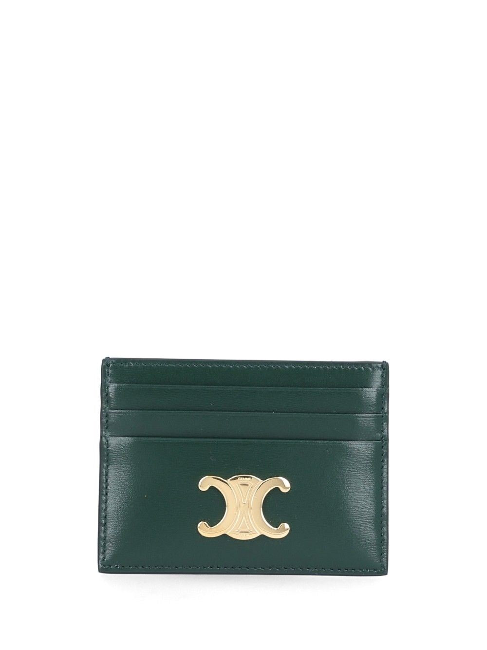 Celine Women "Triomphe" Leather Card Holder