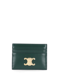 Celine Women "Triomphe" Leather Card Holder