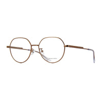 Bottega Veneta Eyeglasses Round Full Rim, Gold Frame and Clear Demo Lenses Lens BV1076OA001