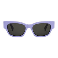 Celine Sunglasses Square Full Rim, Shiny Light Brown Frame and Smoke Lens CL40197U39A