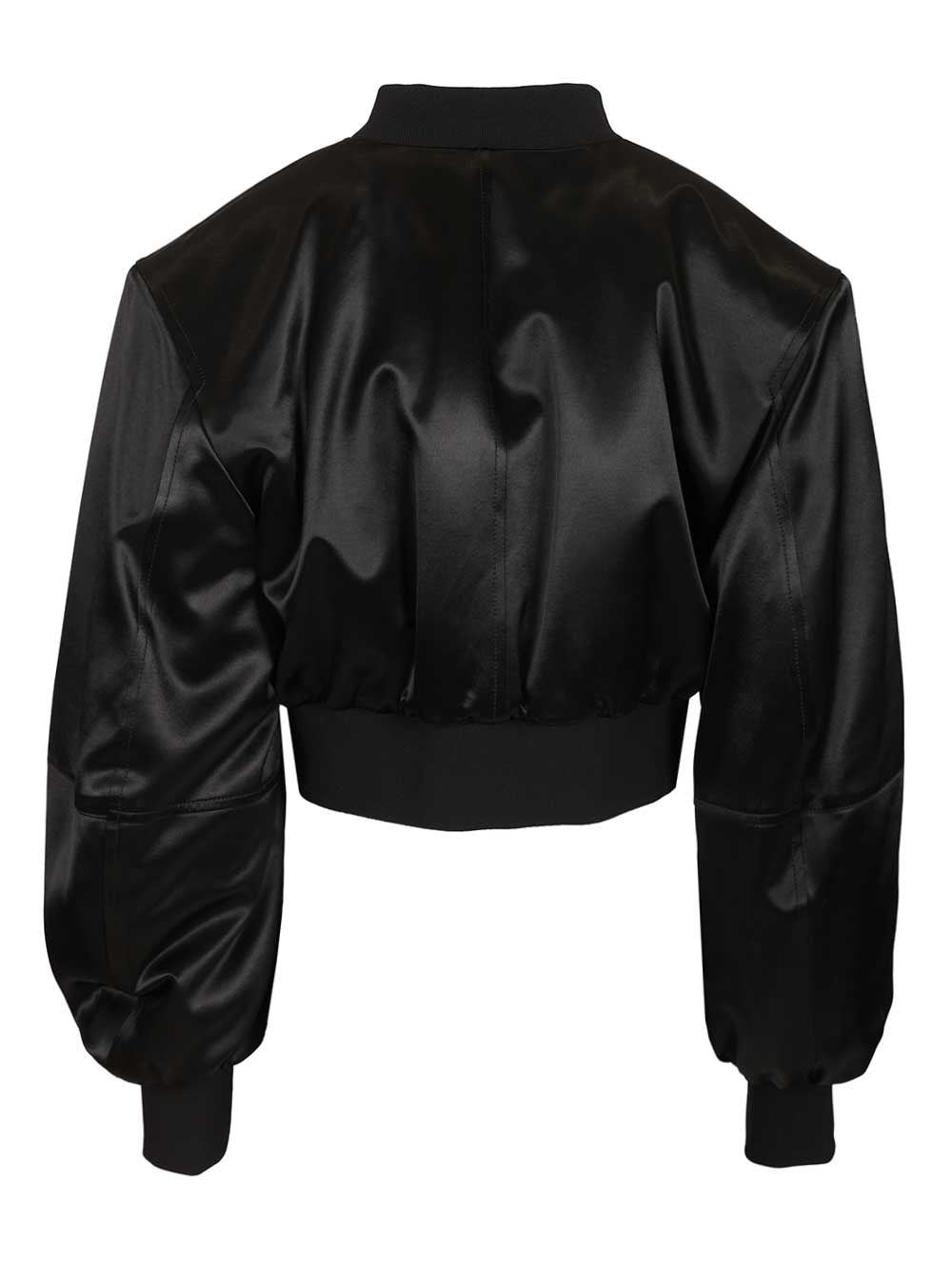 The Attico Women Satin Bomber Jacket