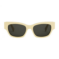 Celine Sunglasses Square Full Rim, Shiny Light Brown Frame and Smoke Lens CL40197U39A