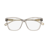 Chloe Eyeglasses Square Full Rim, Shiny Black Frame and Clear Demo Lens Lens CH0084OA001