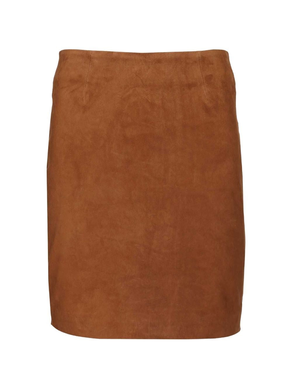 Rotate Women Suede Mini Skirt