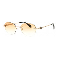 Palm Angels Sunglasses Oval Rimless, Gunmetal Frame and Blue Gradient Electric Lens PERI10HCRYSTAL1007
